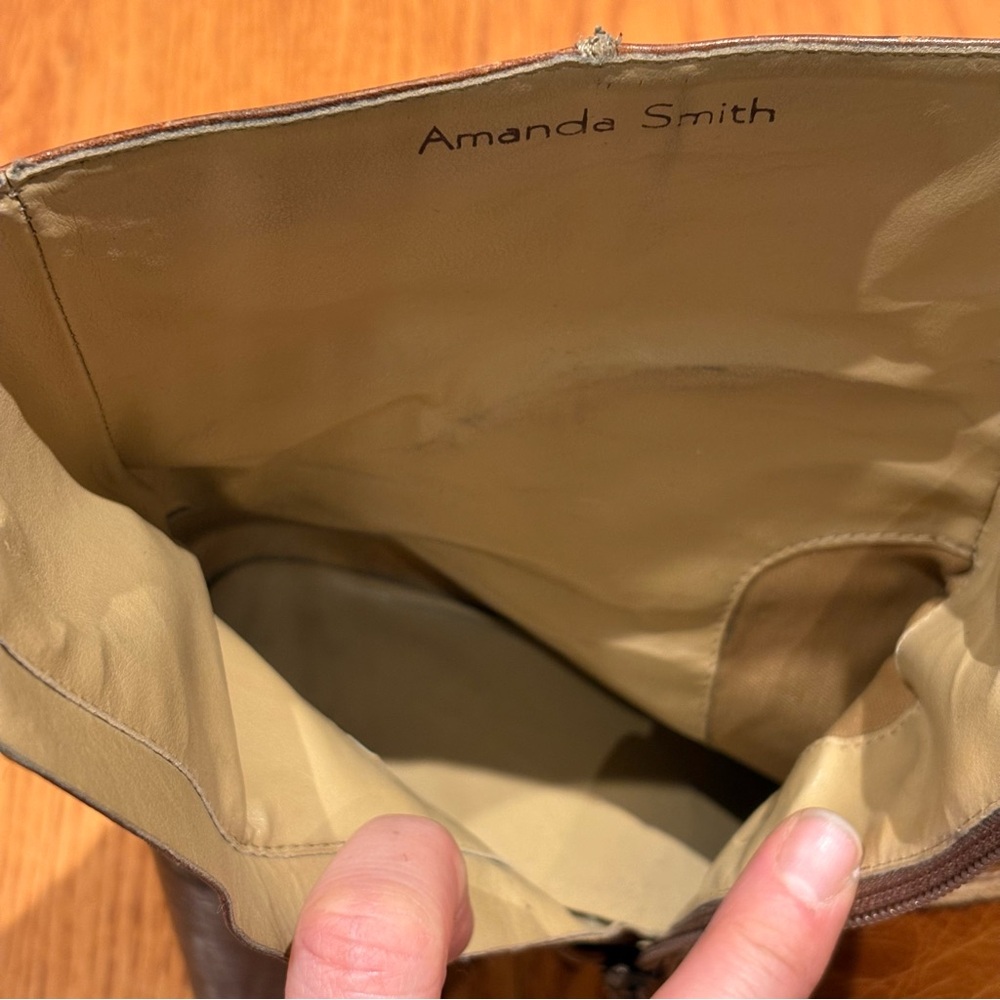 Amanda Smith Vintage Patchwork Leather Ankle Boot… - image 15